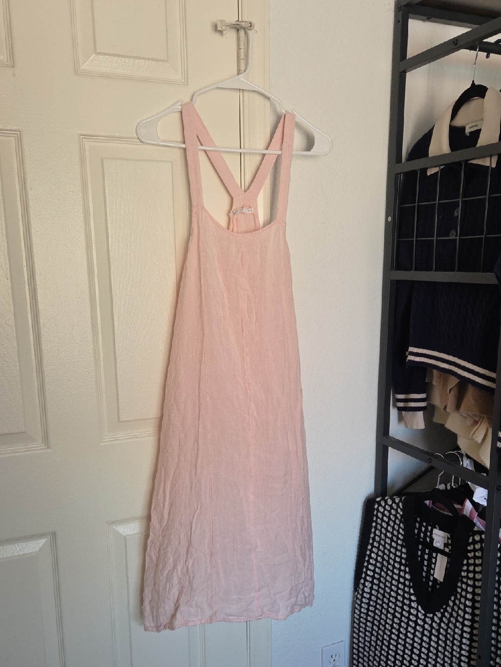 Stillwater Solids Oneill Light Pink Sleeveless Midi Dress